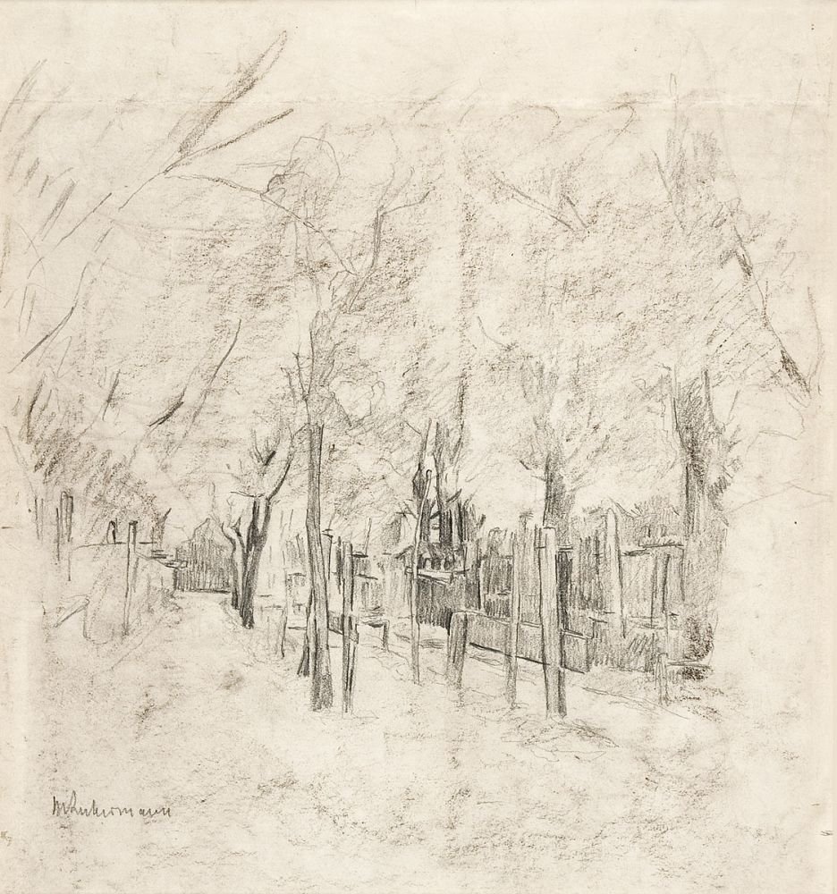 Holländische Dorfstraße in Katwijk von Max Liebermann