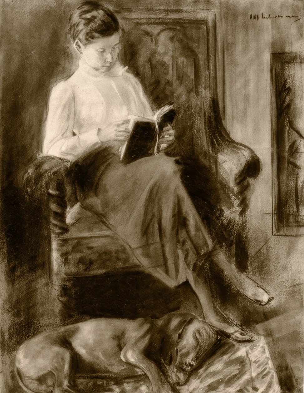 Lesendes Mädchen von Max Liebermann