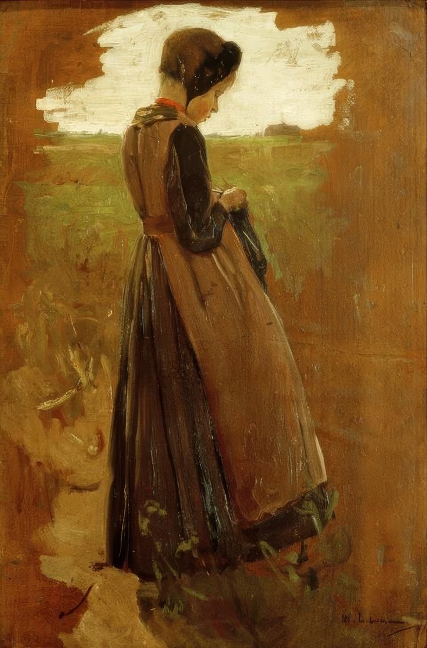 Mädchen aus Laren von Max Liebermann