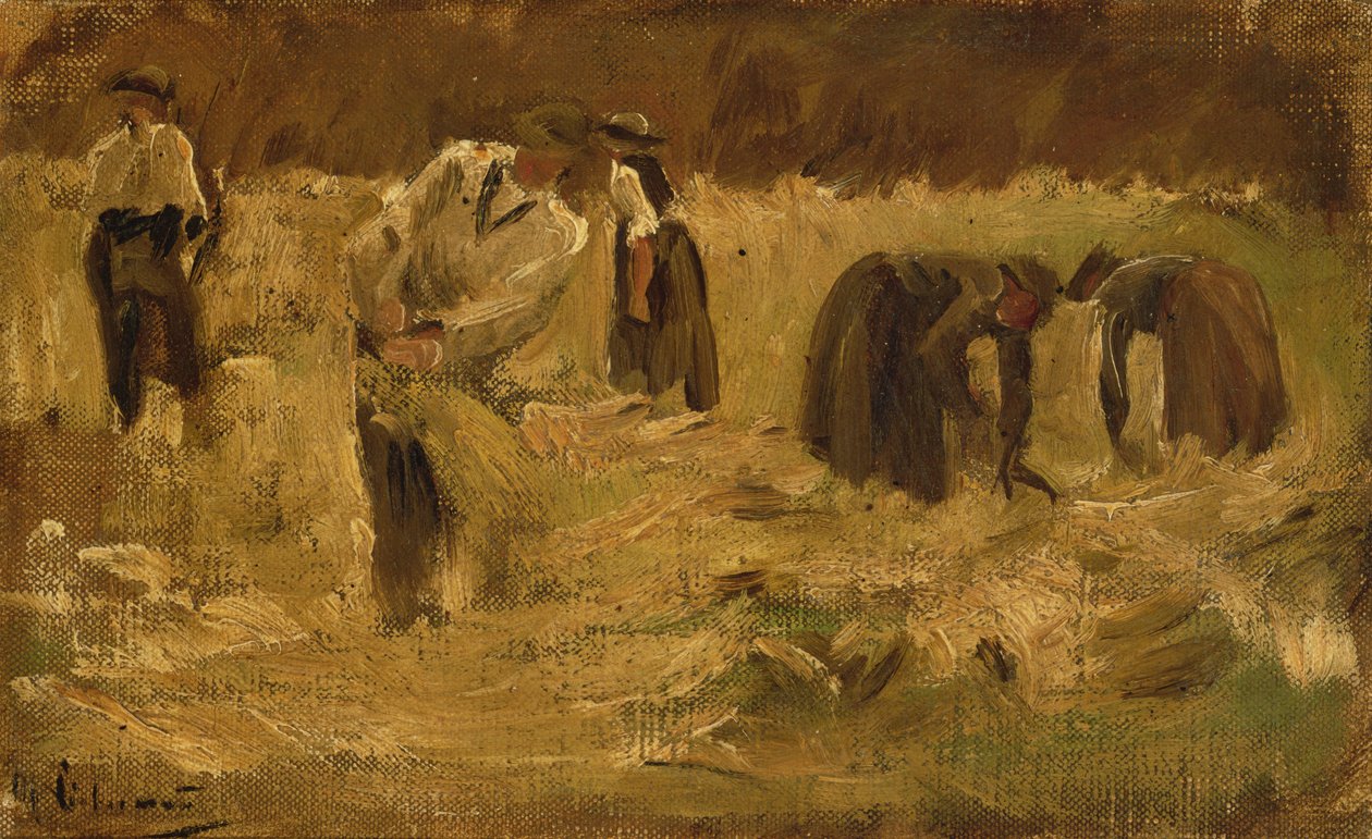 Heu machen von Max Liebermann
