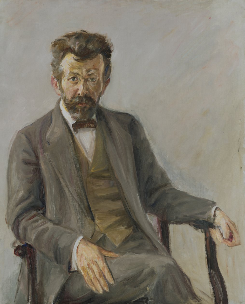 Der Dichter Richard Dehmel, 1909 von Max Liebermann
