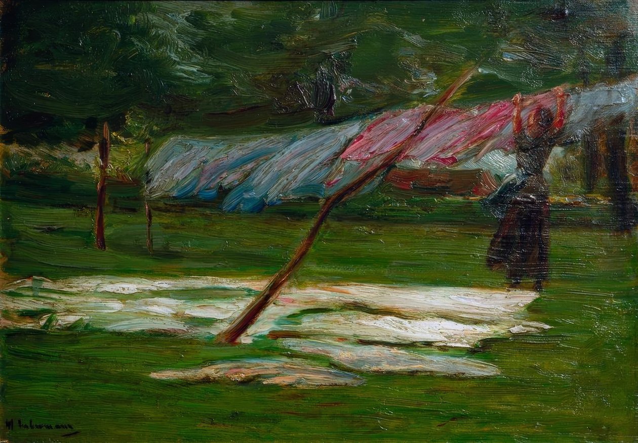 Wäsche trocknen – Bleiche von Max Liebermann