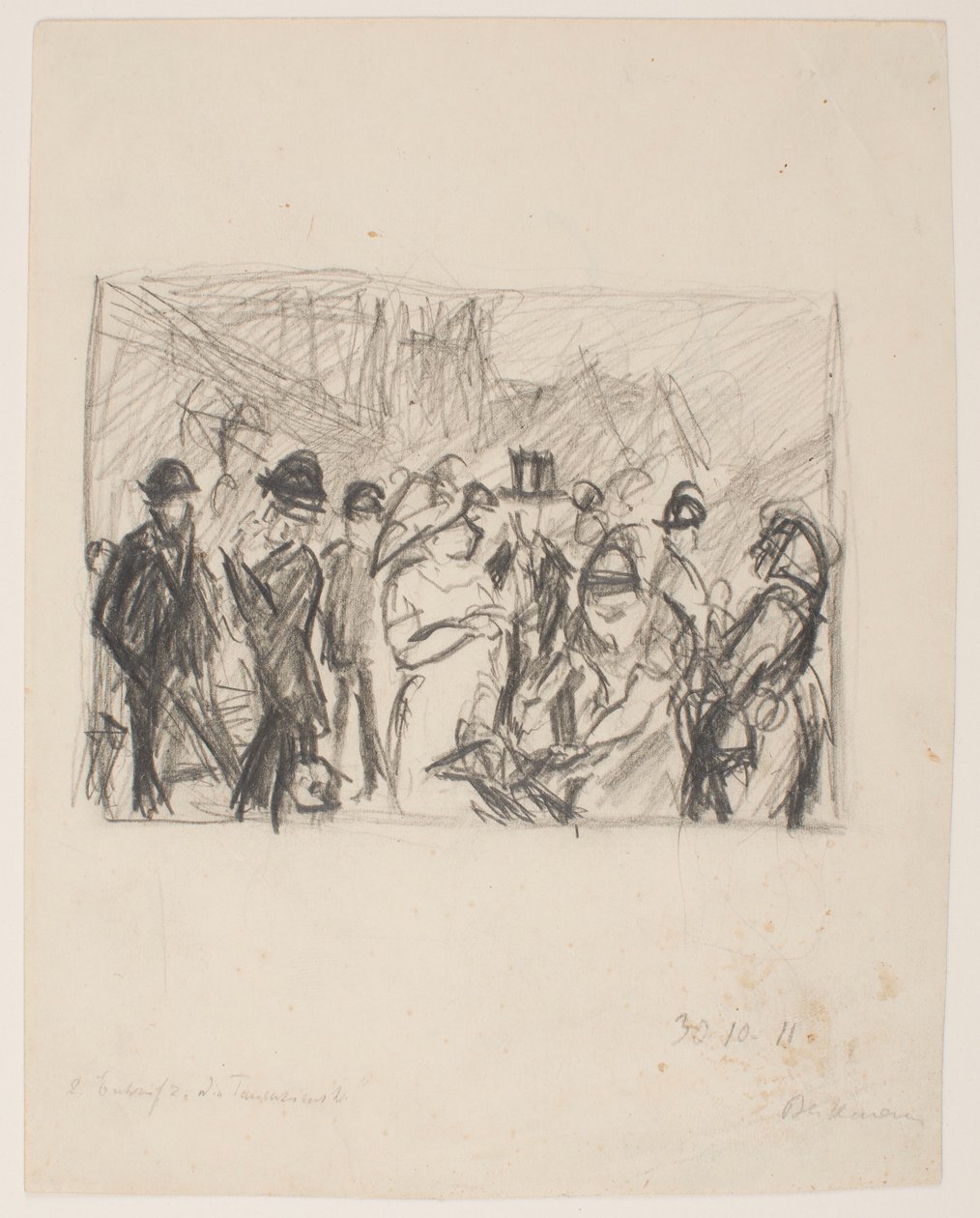 2. Skizze für Tauenzienstraße von Max Beckmann
