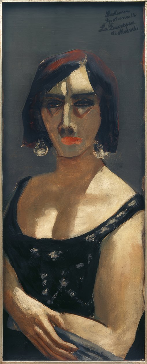 Bildnis La Duchessa "di Malvedi" von Max Beckmann