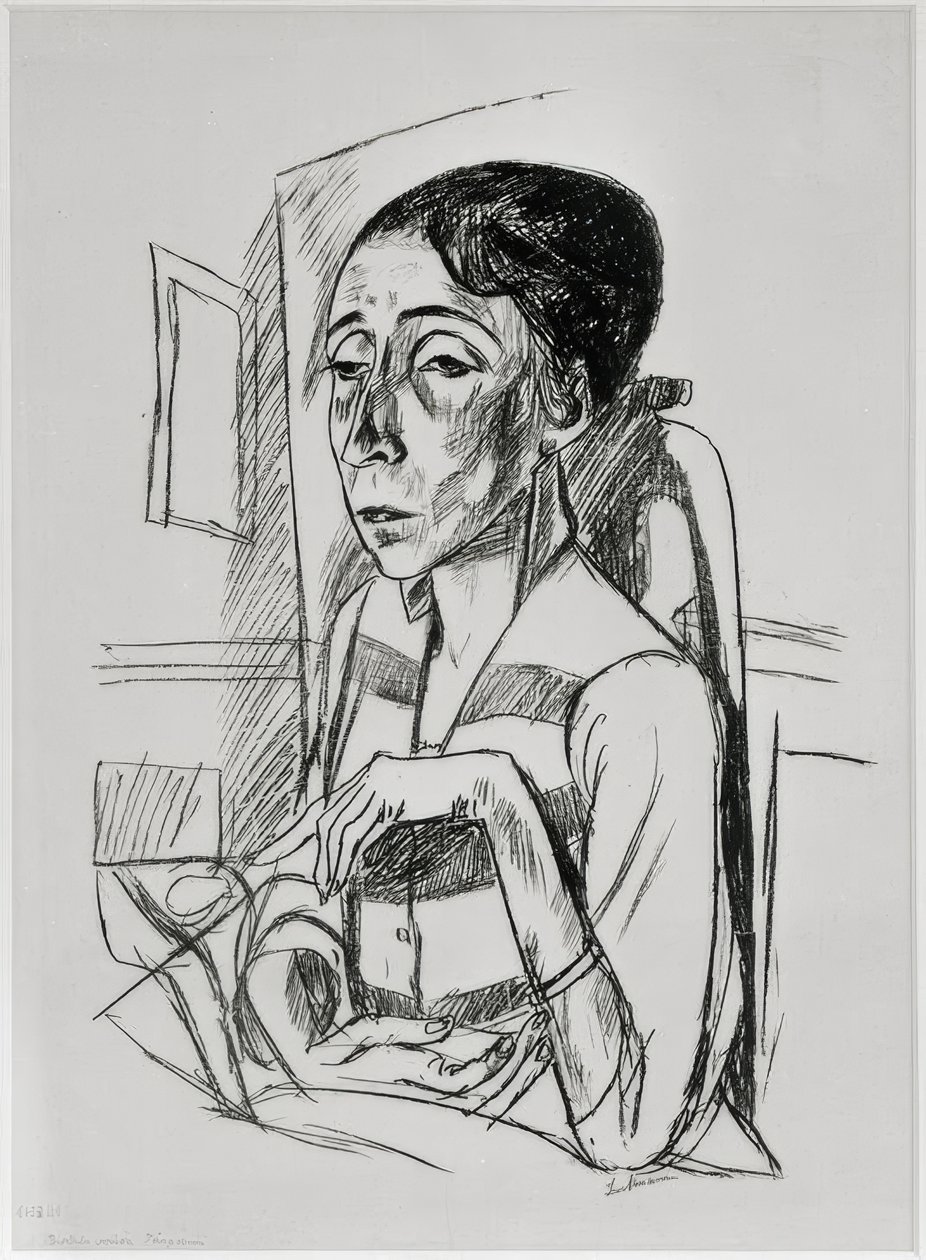 Porträt der Tänzerin Sent M’ahesa von Max Beckmann