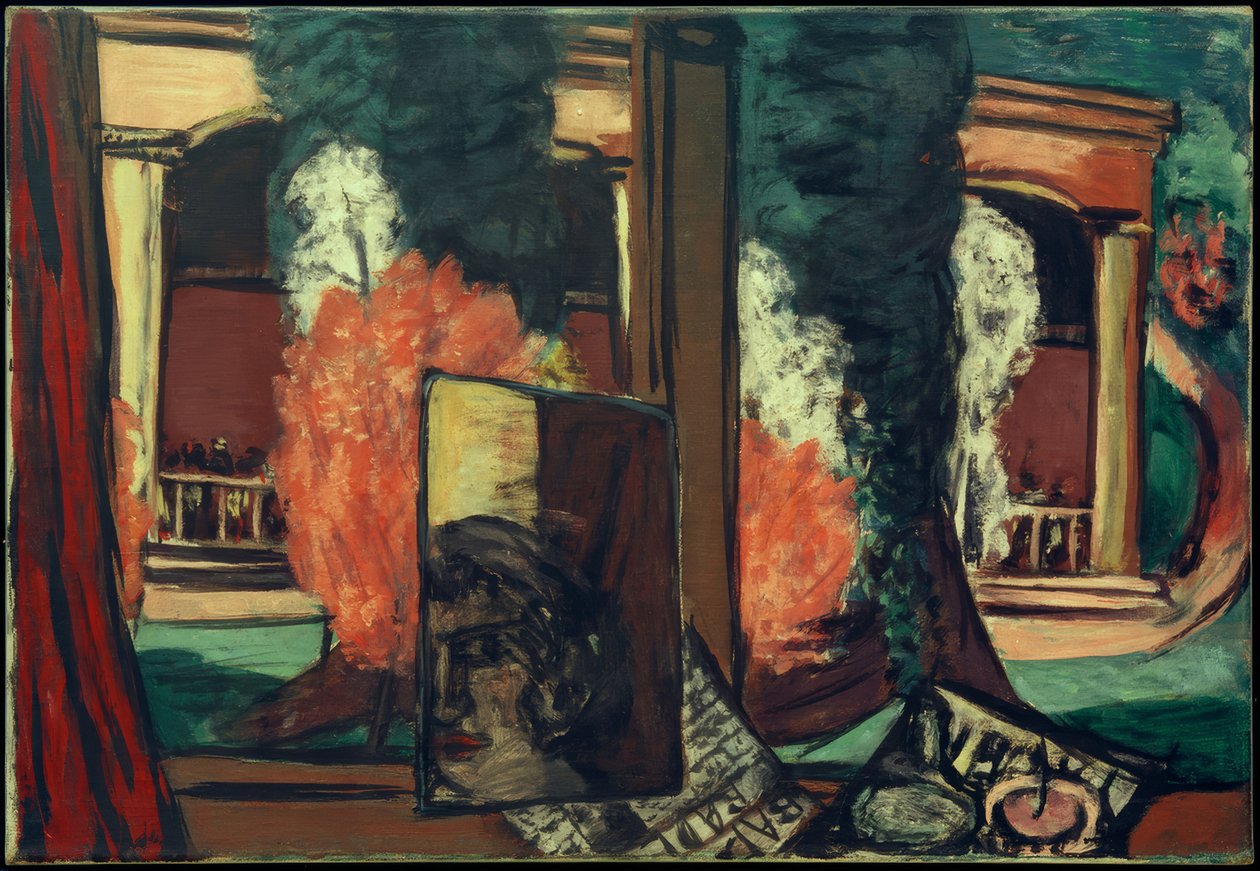 Blick aus dem Fenster in Baden-Baden von Max Beckmann