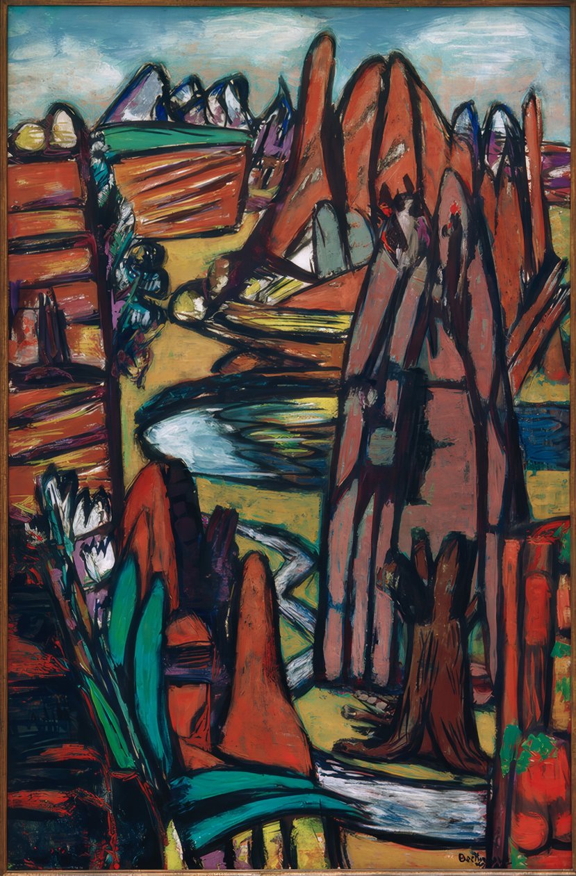 Boulder-Felslandschaft von Max Beckmann