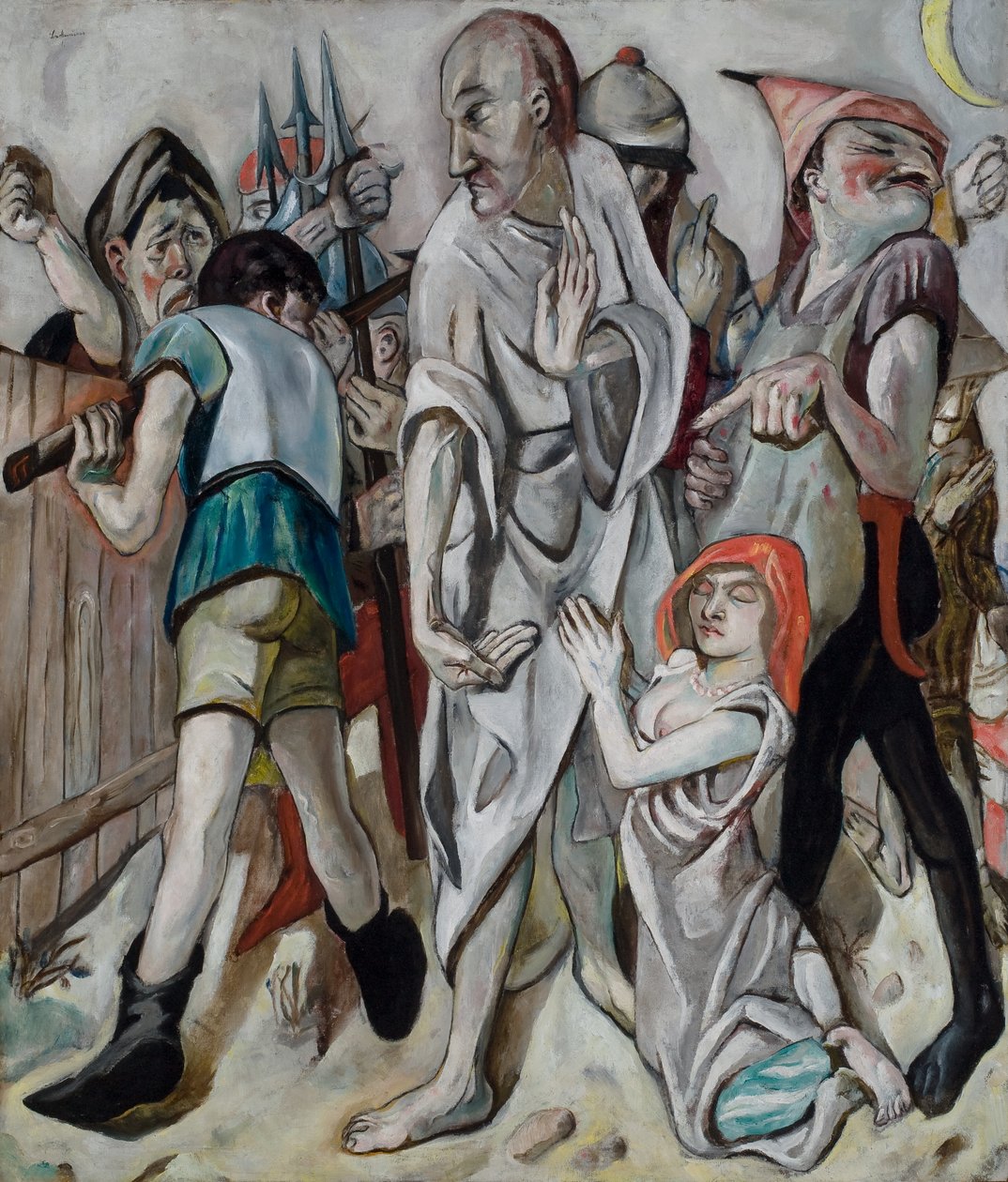 Christus und die Ehebrecherin von Max Beckmann
