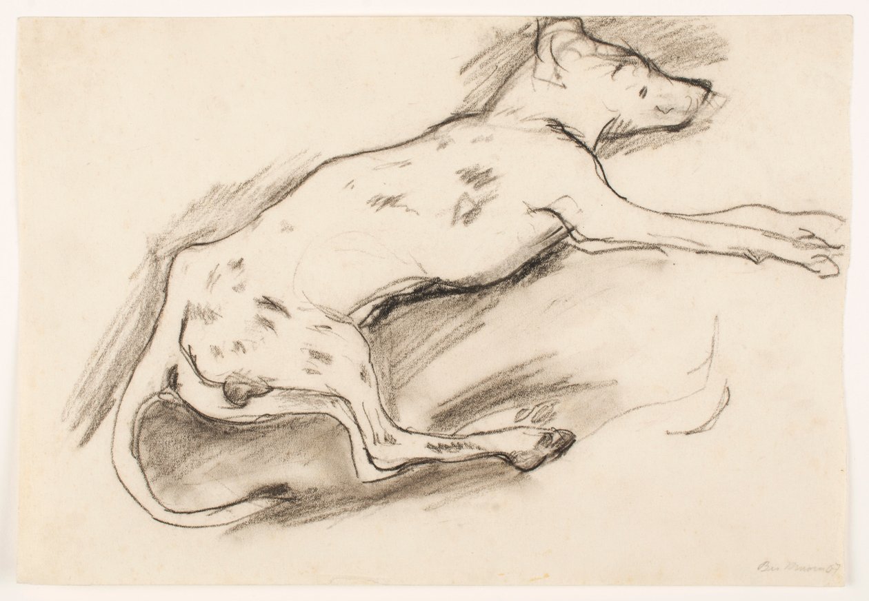 Hund mit schwarzen Flecken von Max Beckmann
