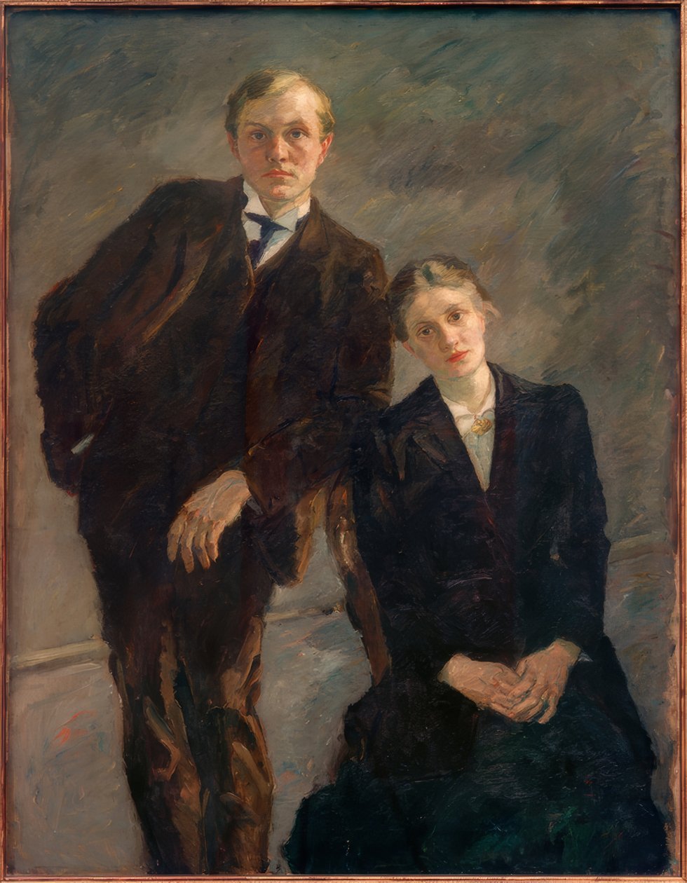 Doppelbildnis Max Beckmann und Minna Beckmann-Tube von Max Beckmann