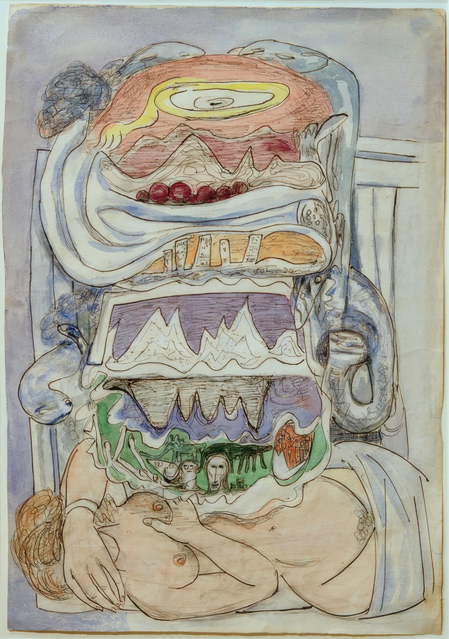 Dream of Weltkarte (Universum) von Max Beckmann