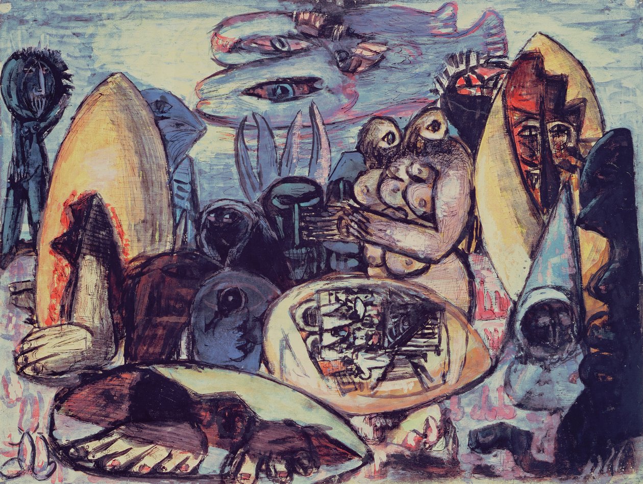 Fantastische Landschaft von Max Beckmann