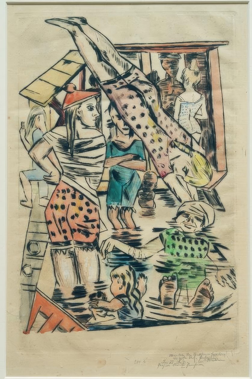 Frauenbad von Max Beckmann