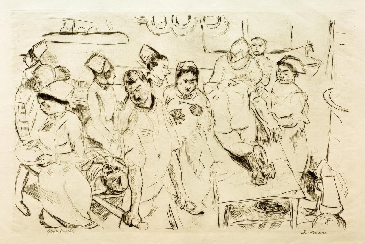 Große Operation von Max Beckmann