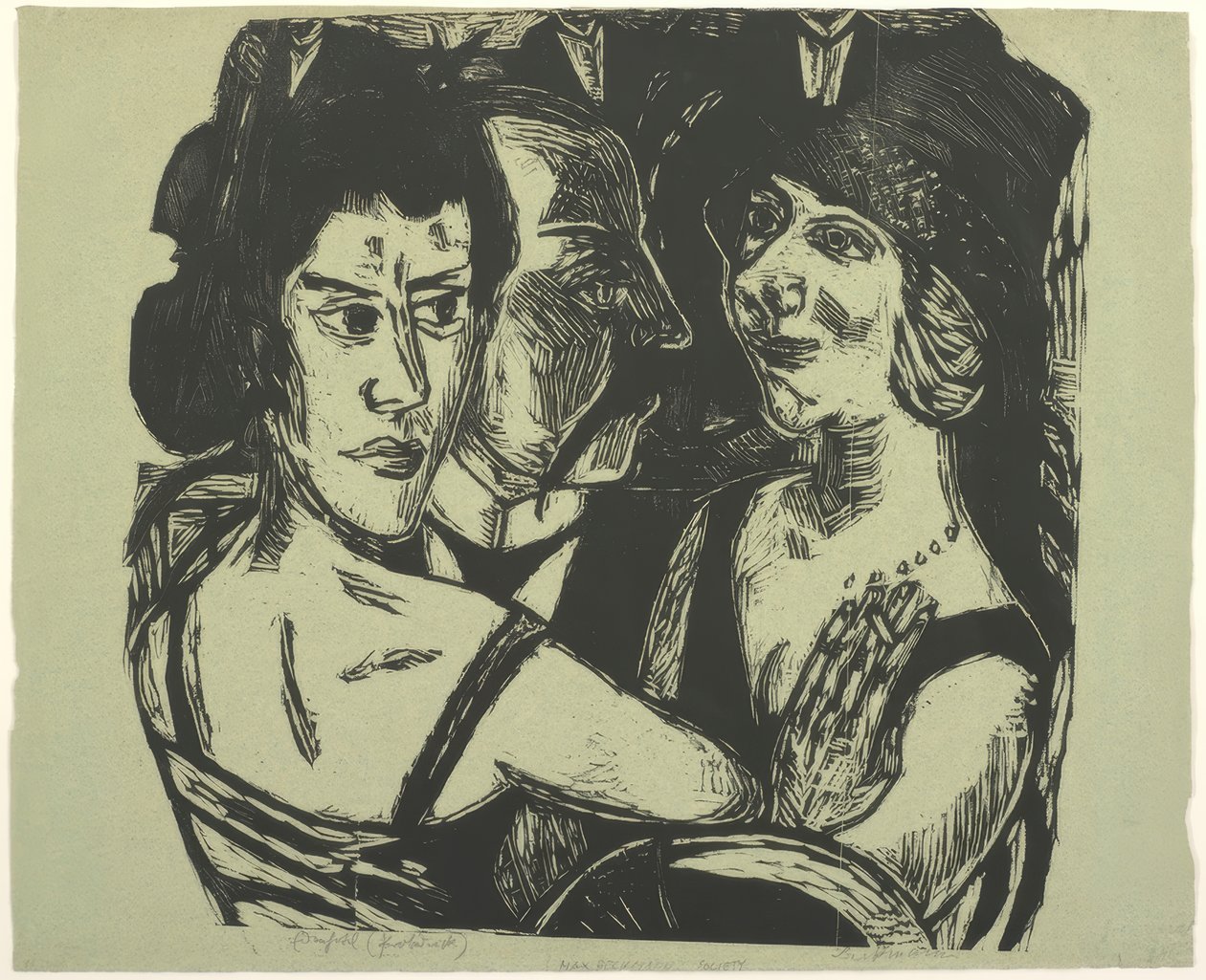 Gruppenporträt, Eden Bar von Max Beckmann