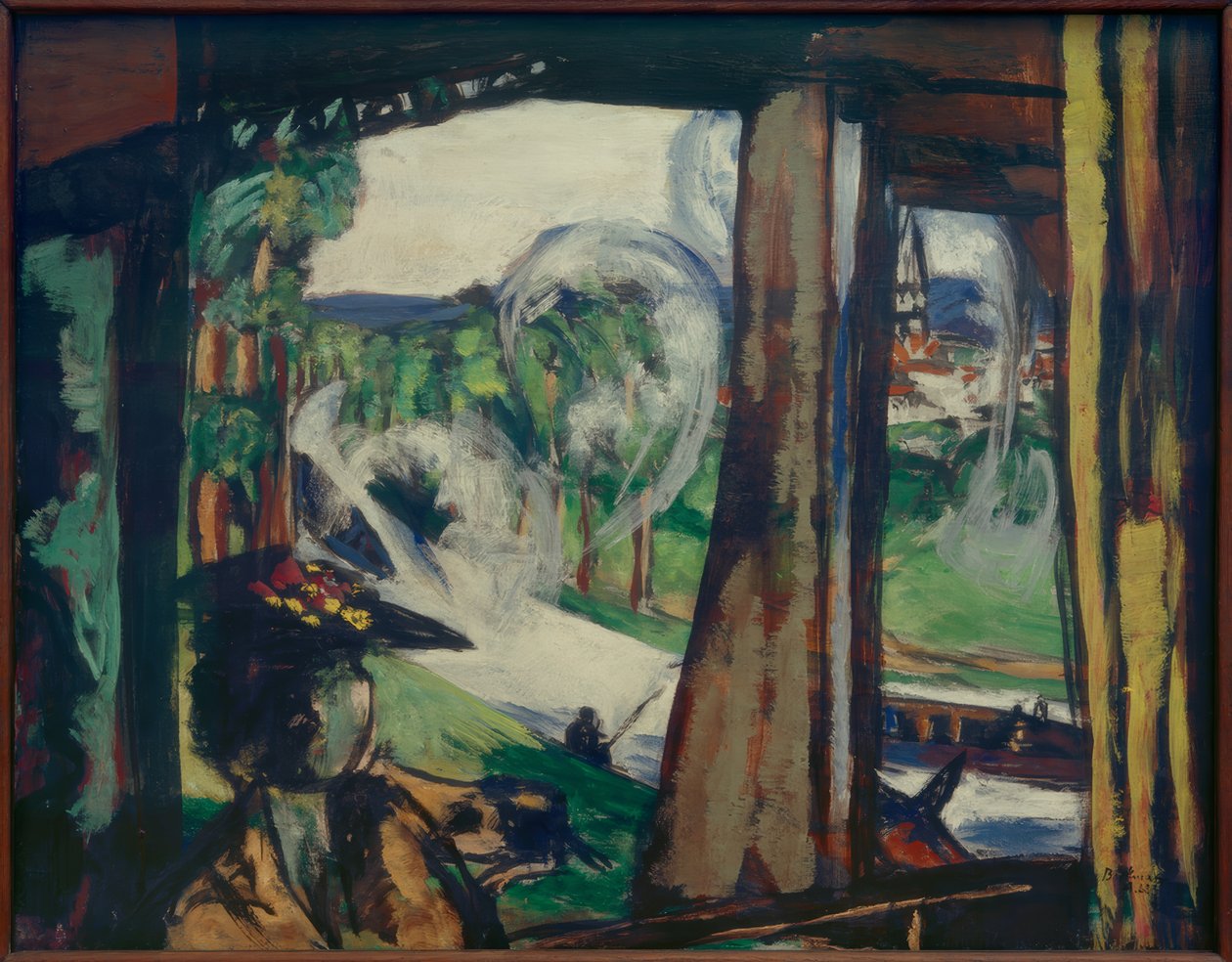 In der Eisenbahn (Nordfrankreich) von Max Beckmann