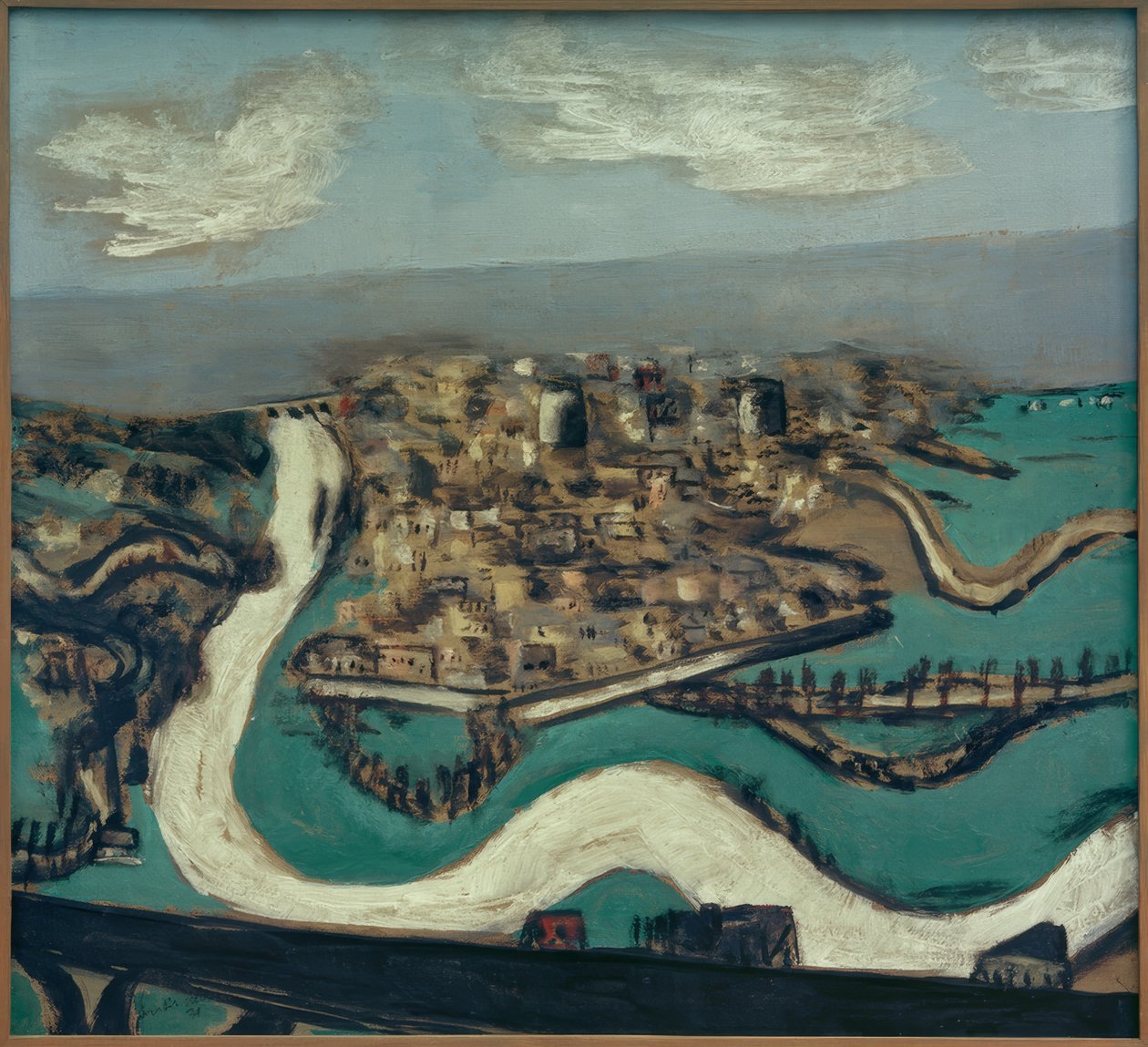 Landschaft Saint-Germain von Max Beckmann