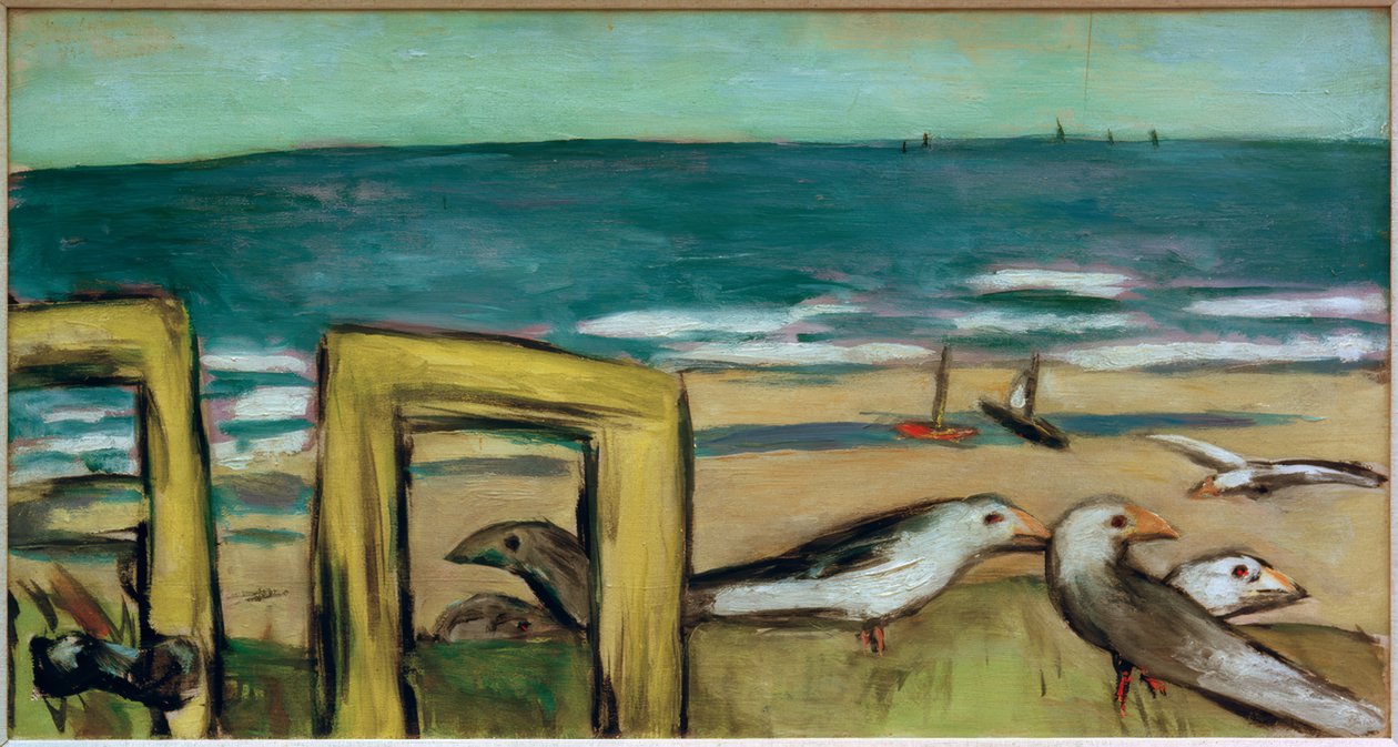 Möwen, sonnig von Max Beckmann