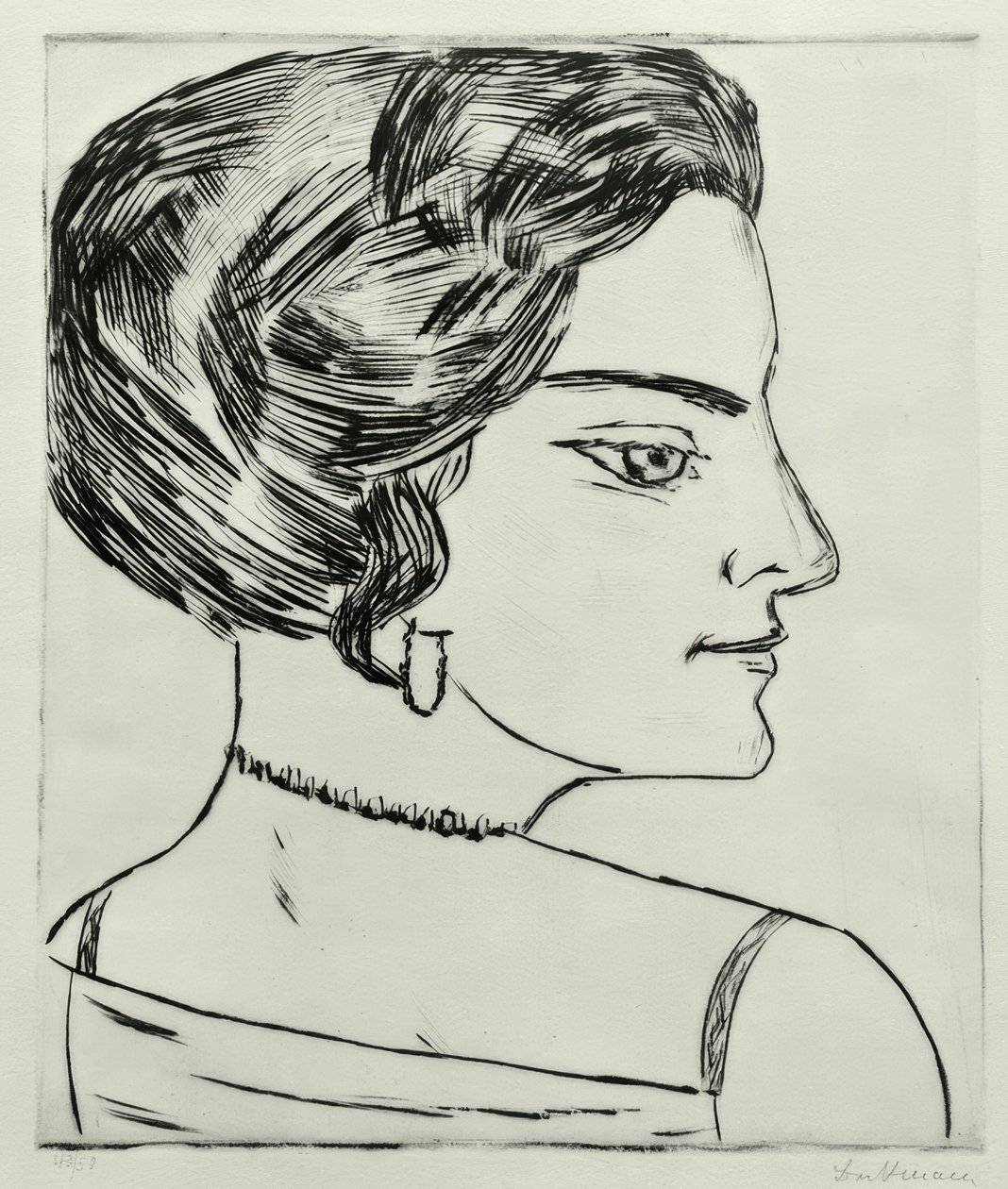 Naïla im Profil von Max Beckmann