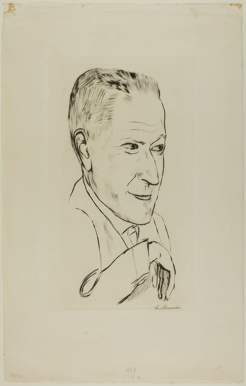 Porträt von Reinhard Pieper von Max Beckmann