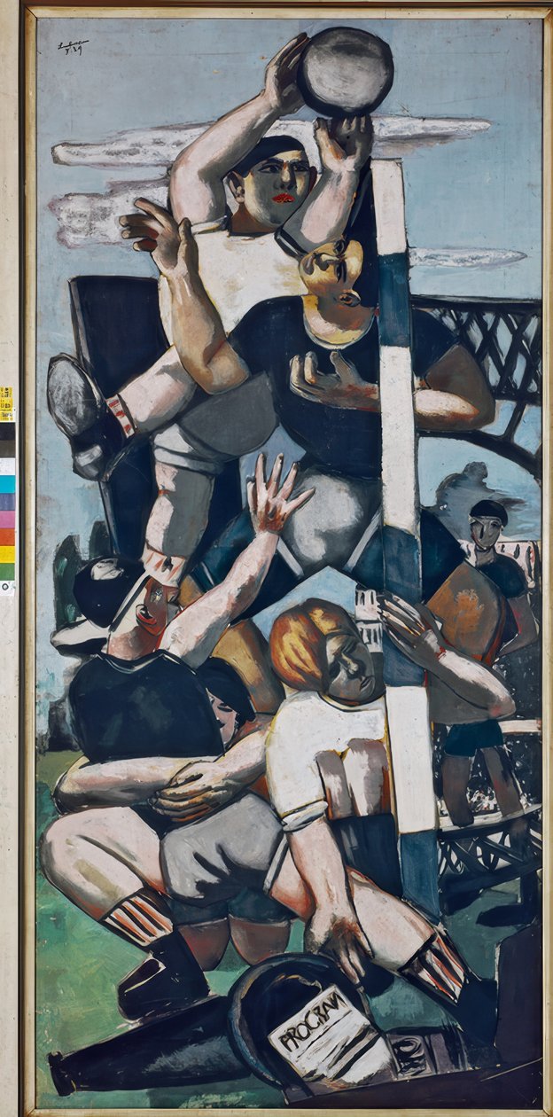 Rugbyspieler von Max Beckmann