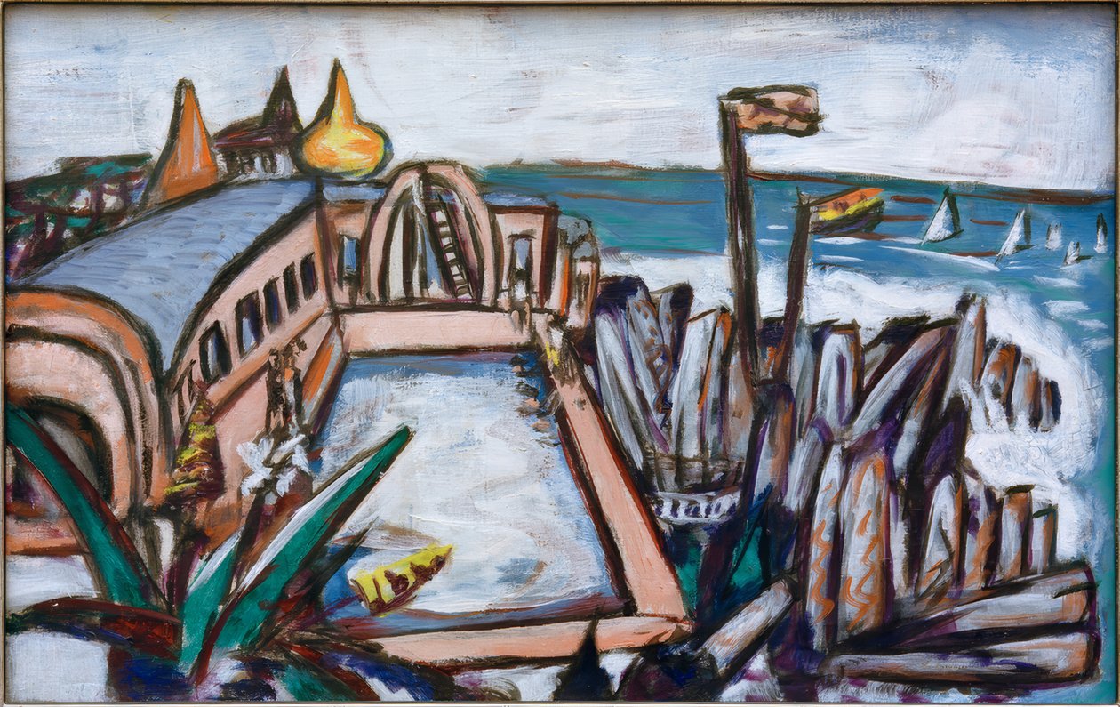 Schwimmbad Cap Martin von Max Beckmann