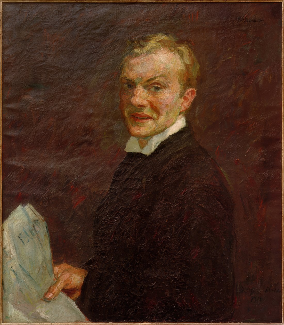 Selbstbildnis (lachend) von Max Beckmann