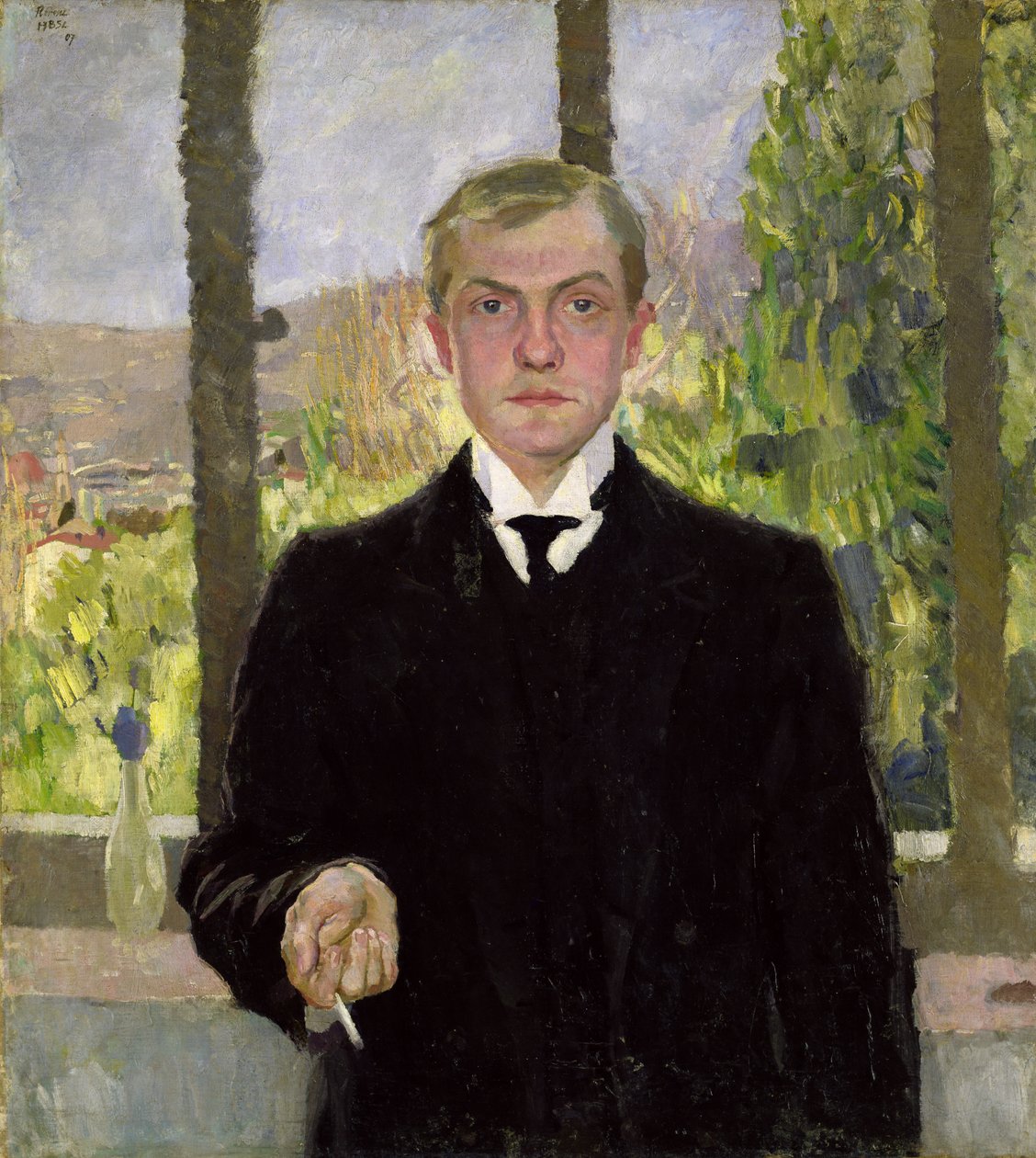 Selbstporträt in Florenz von Max Beckmann