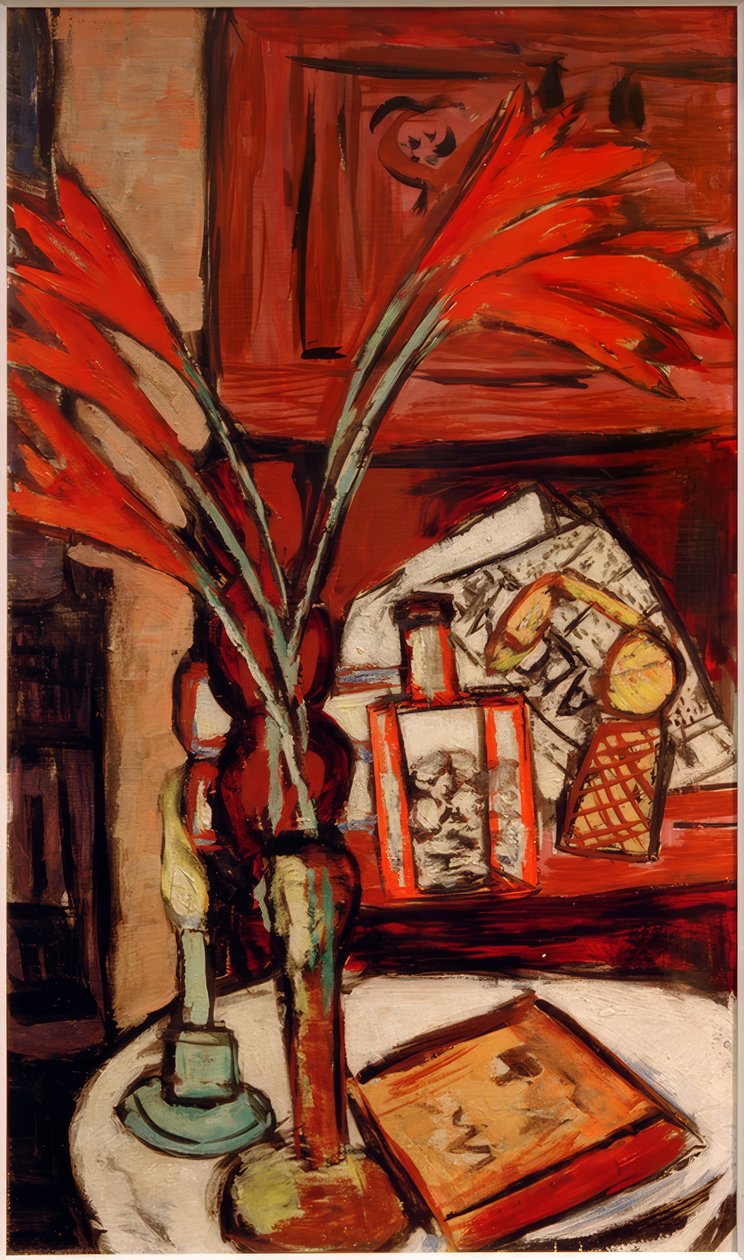 Stilleben mit grüner Kerze von Max Beckmann