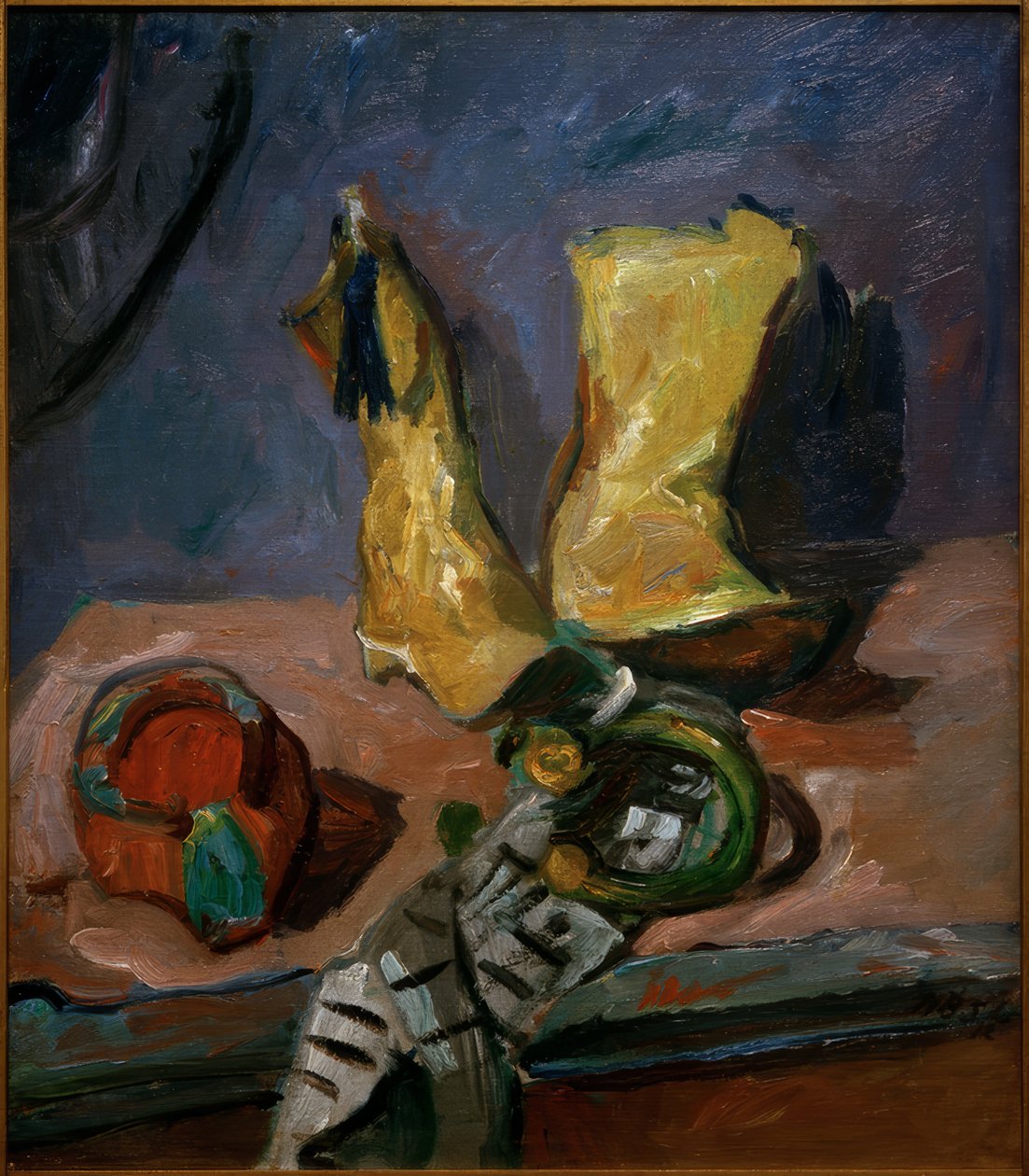 Stillleben mit gelben Stiefeln von Max Beckmann