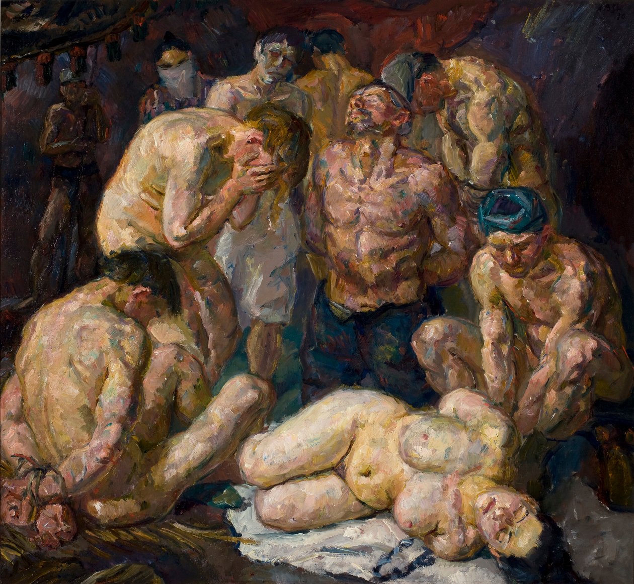 Die Gefangenen von Max Beckmann