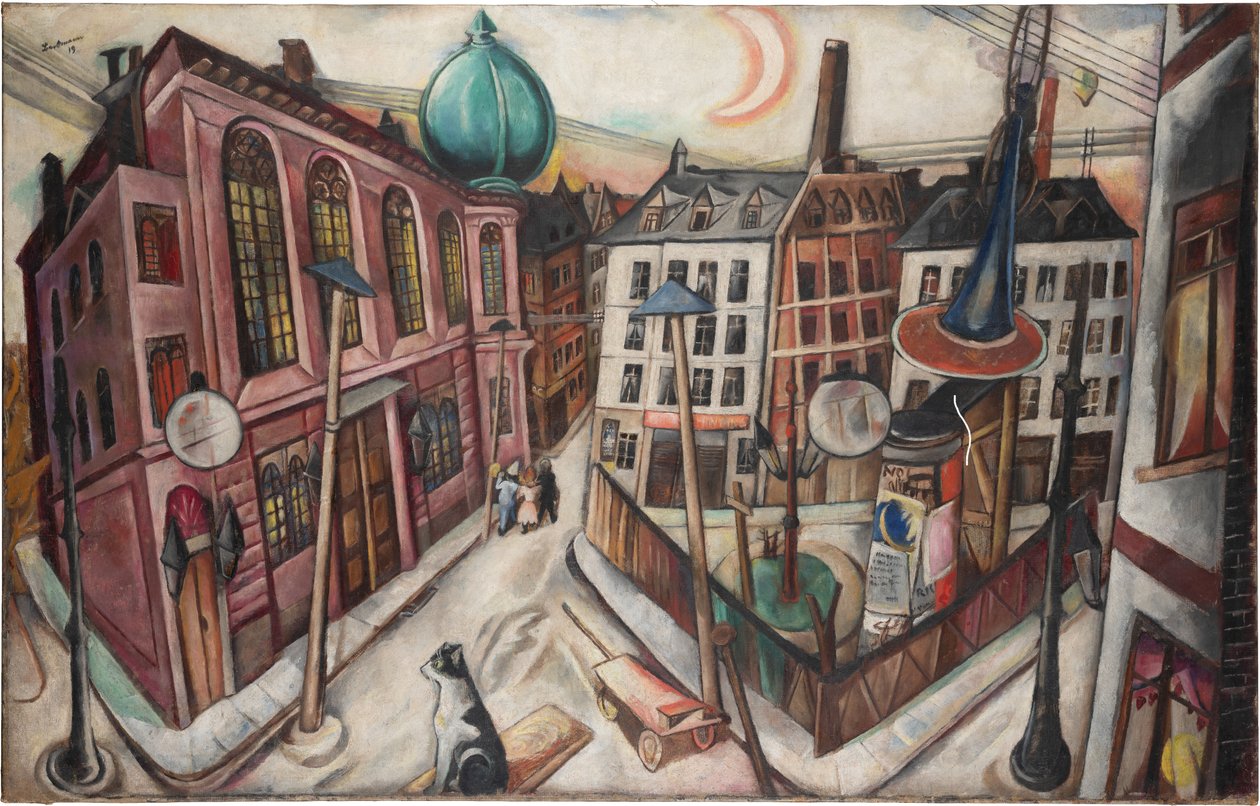 Die Synagoge in Frankfurt am Main von Max Beckmann