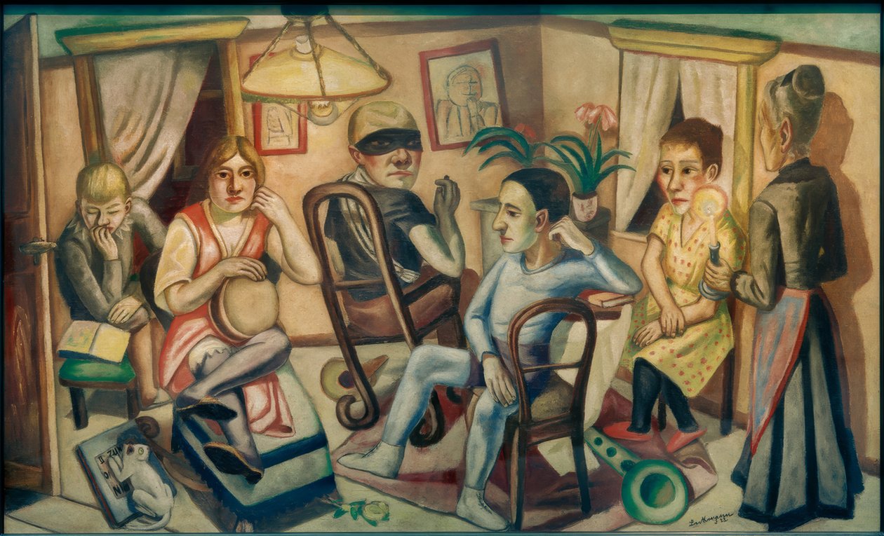 Vor dem Maskenball von Max Beckmann