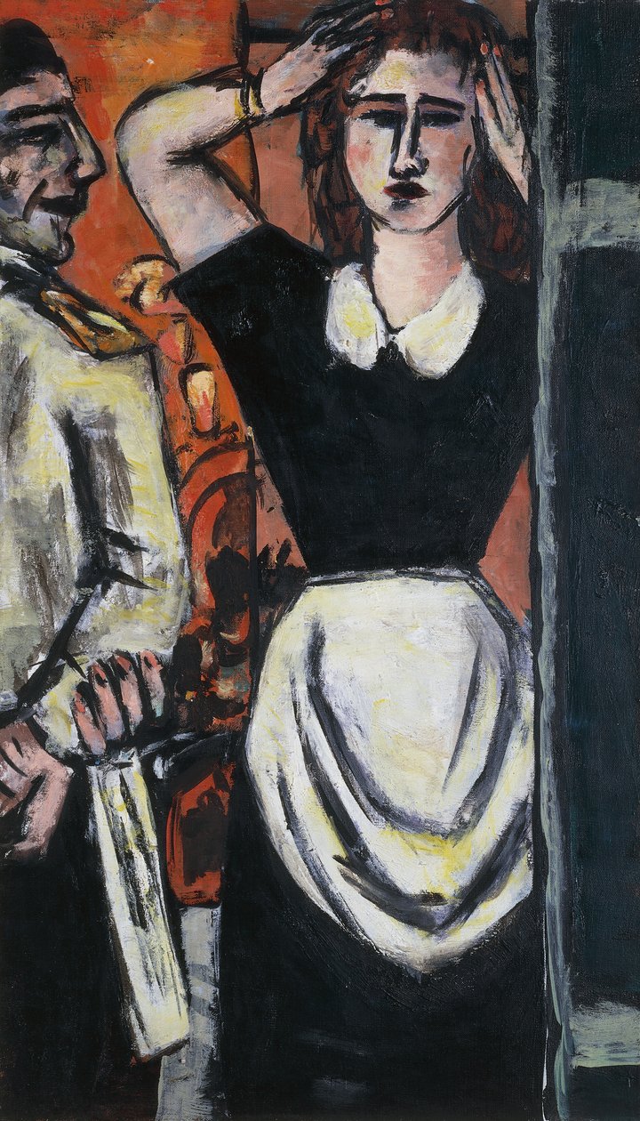 Kellner und Garderobenwärter von Max Beckmann