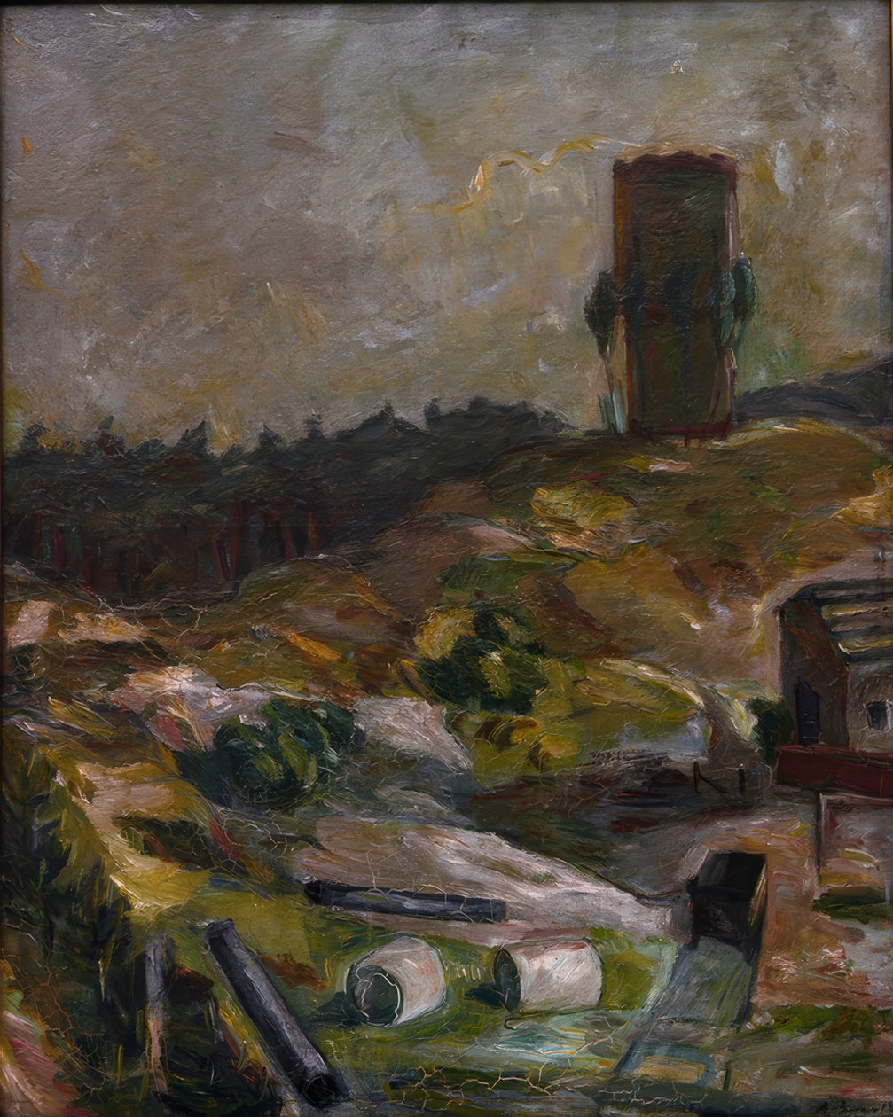 Wasserturm in Hermsdorf von Max Beckmann