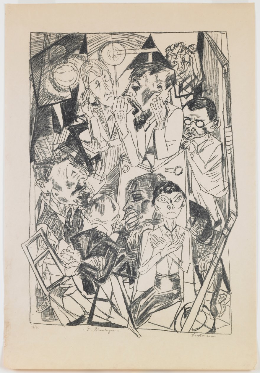 Tafel 6: Die Ideologen von Max Beckmann