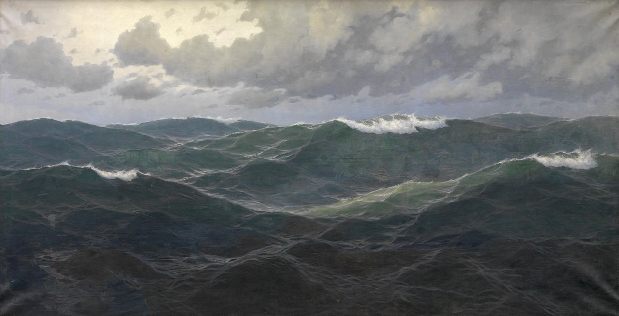 Großes Marinestück von Max Jensen