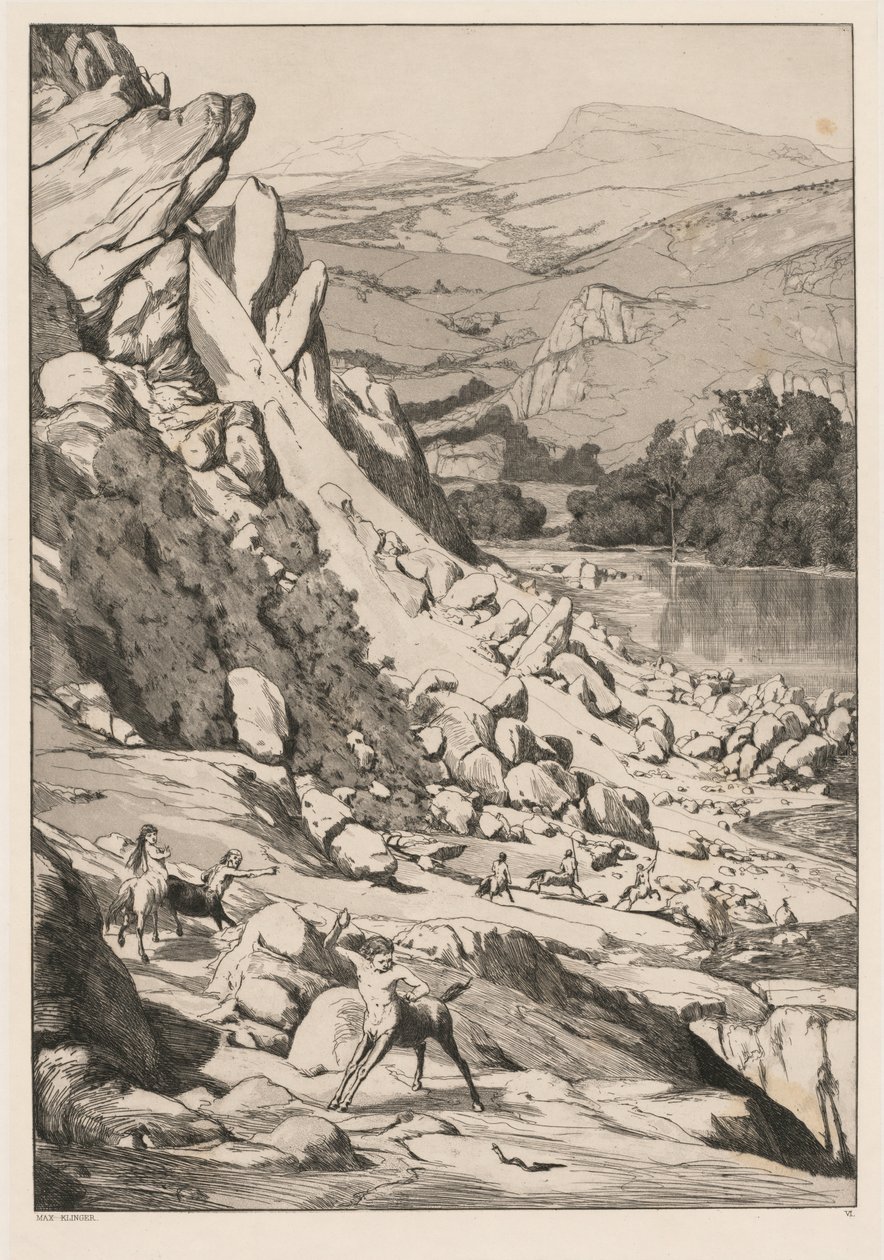 Erdrutsch (Opus IV, 6) von Max Klinger