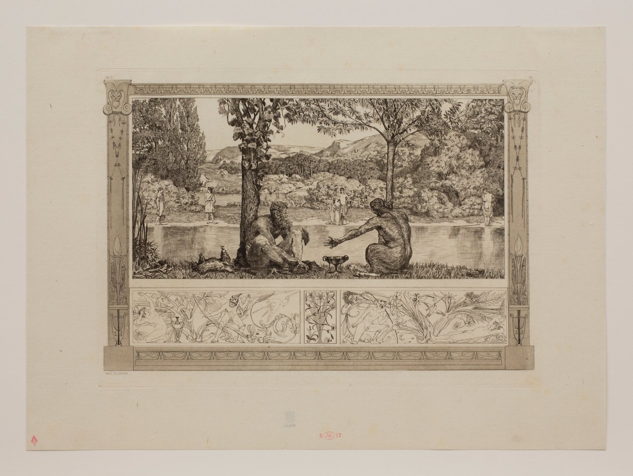 Narziss und Echo I von Max Klinger