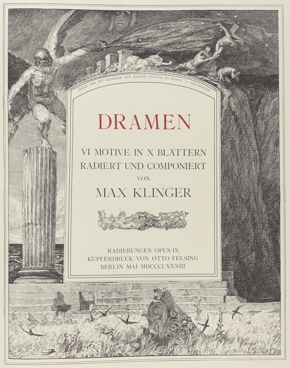 Titelblatt, 1883 von Max Klinger