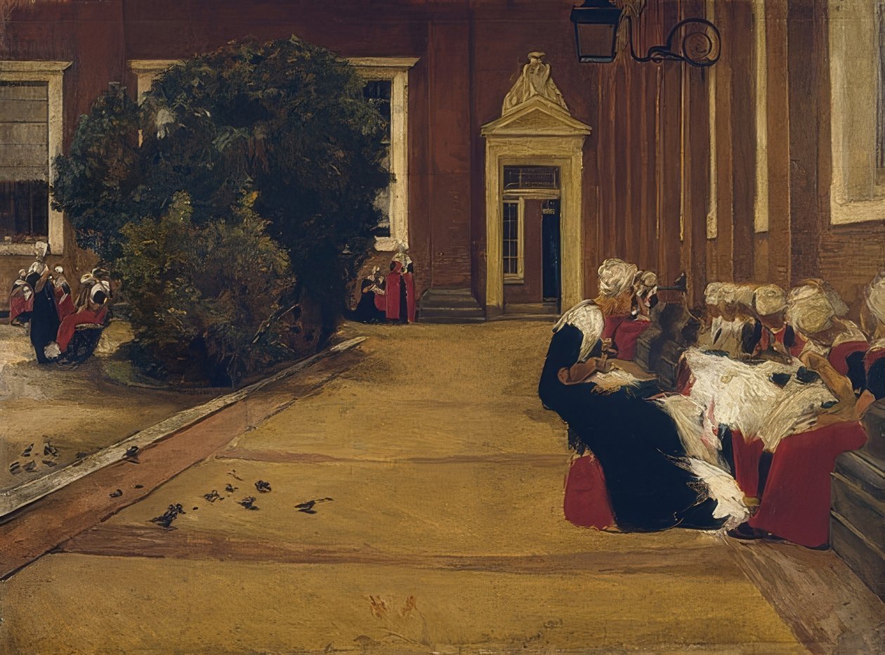 Amsterdamer Waisenmädchen (Studie). 1876 von Max Liebermann