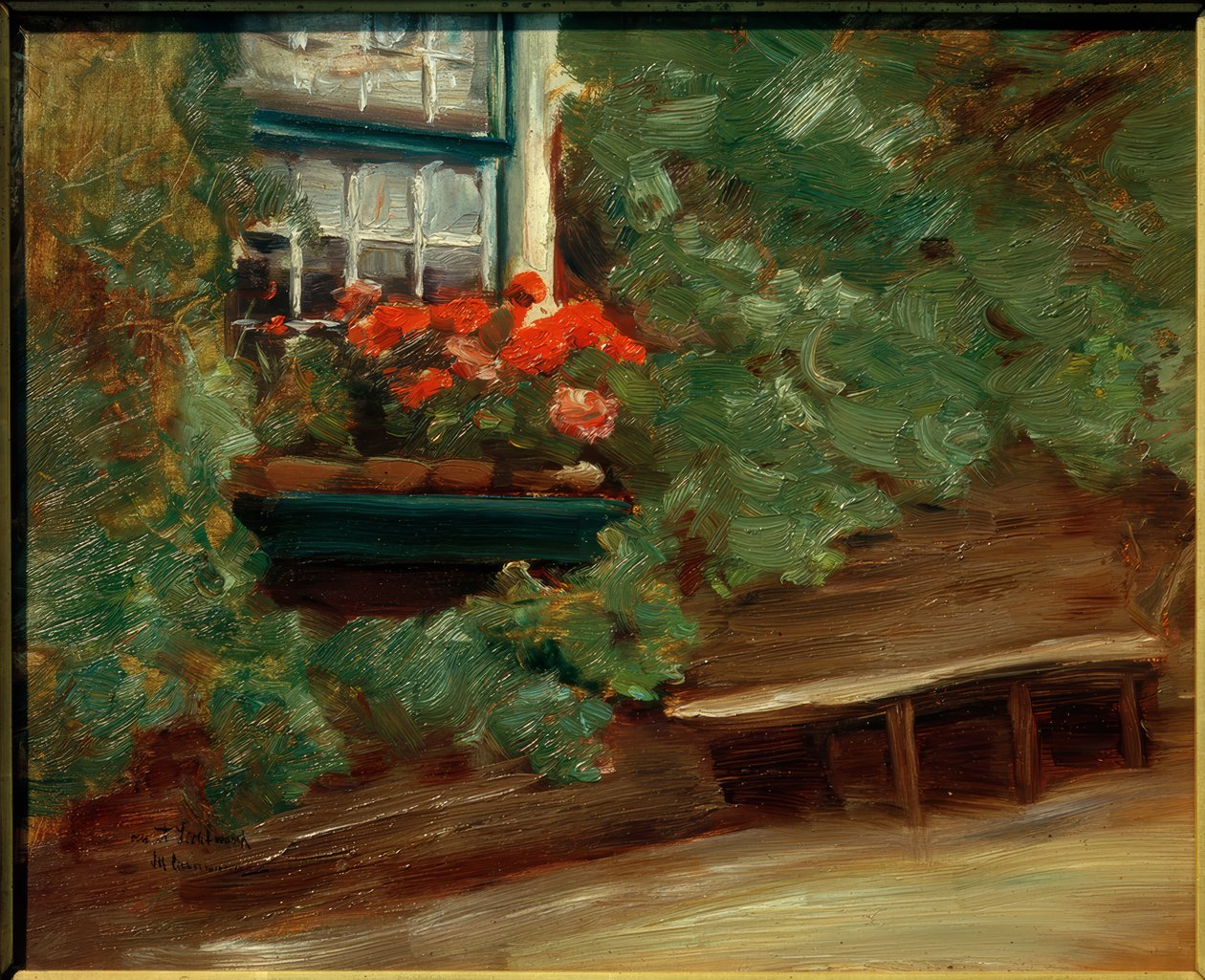 Ansicht eines holländischen Bauernhauses von Max Liebermann