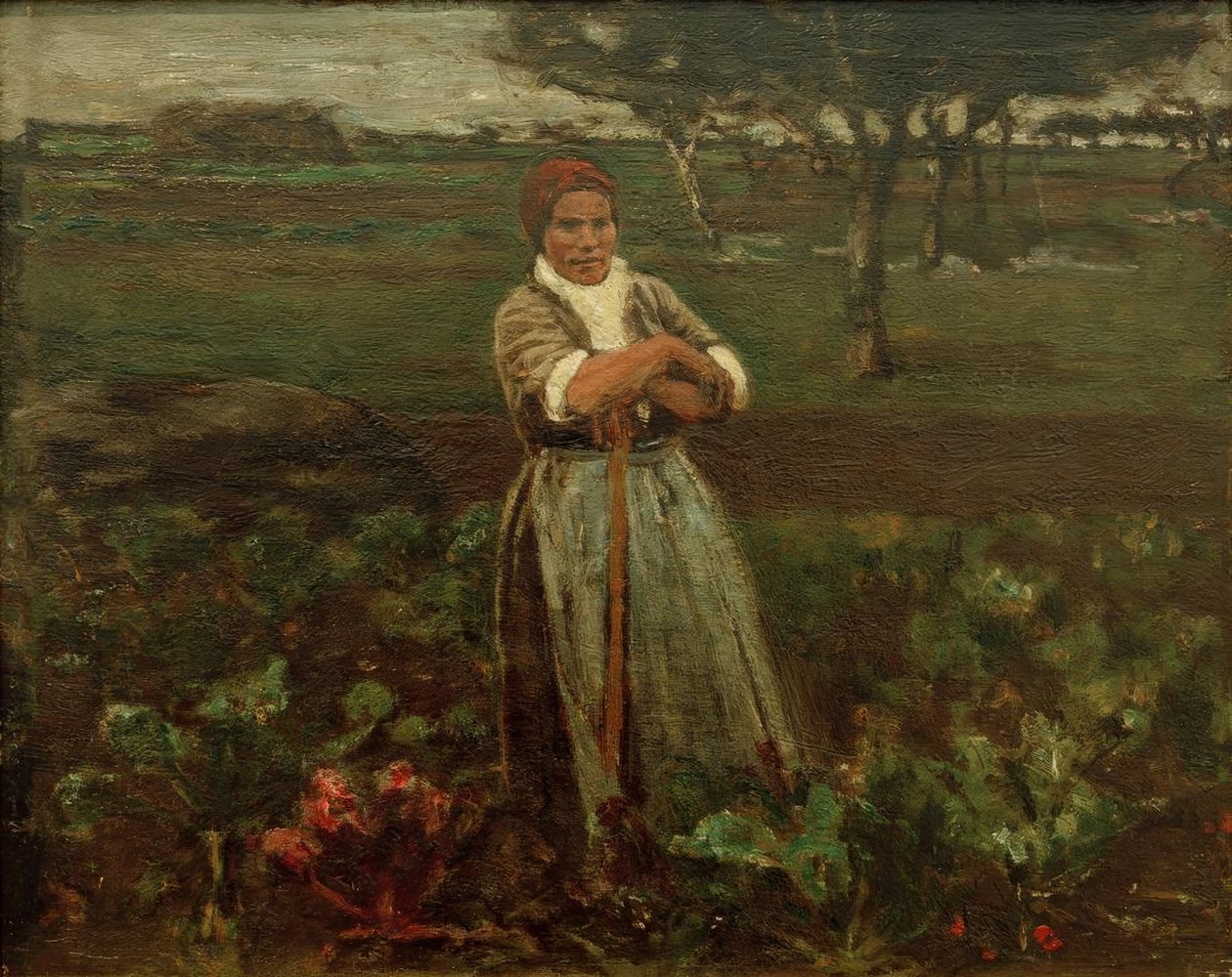 Arbeiterin im Rübenfeld von Max Liebermann