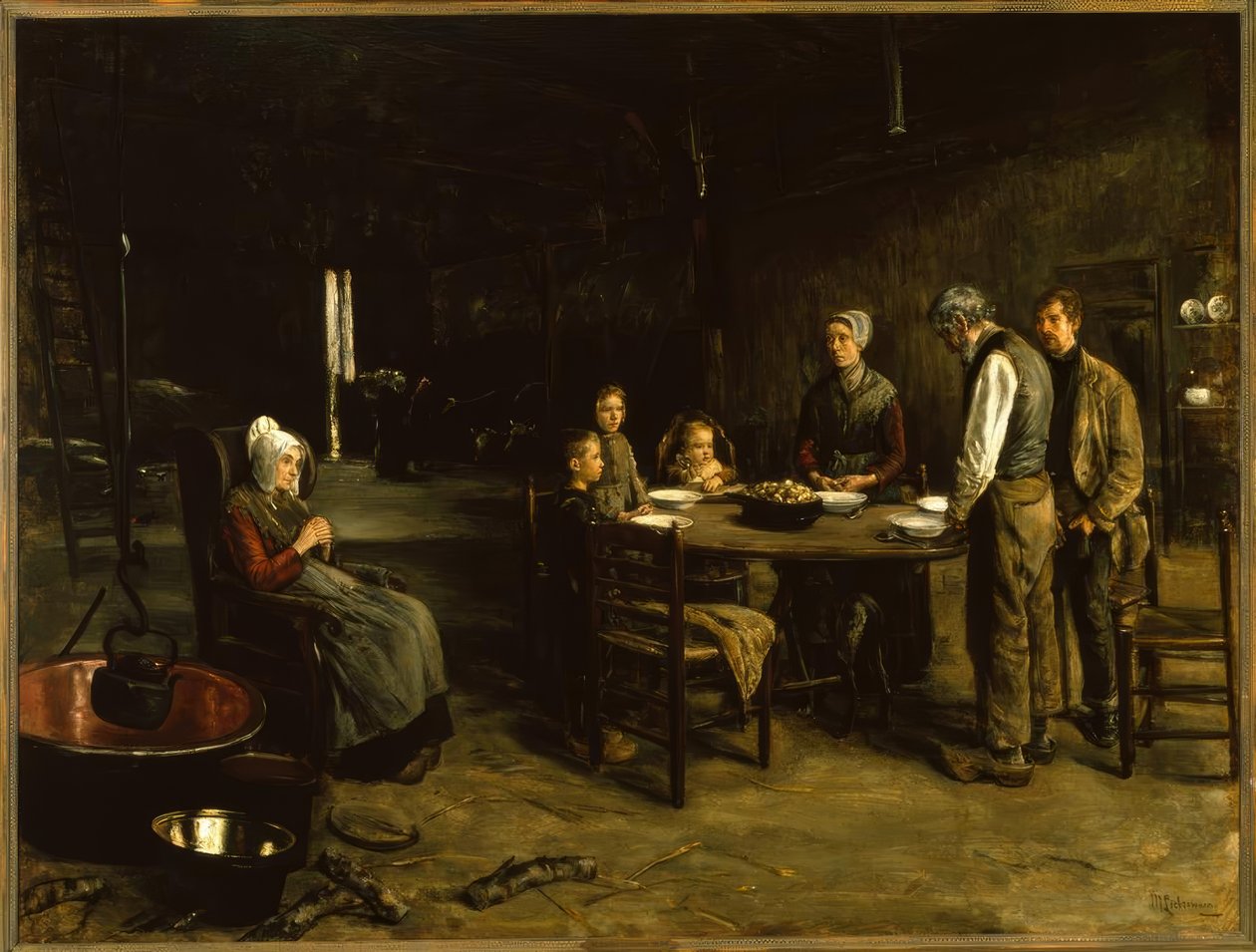 Das Tischgebet von Max Liebermann