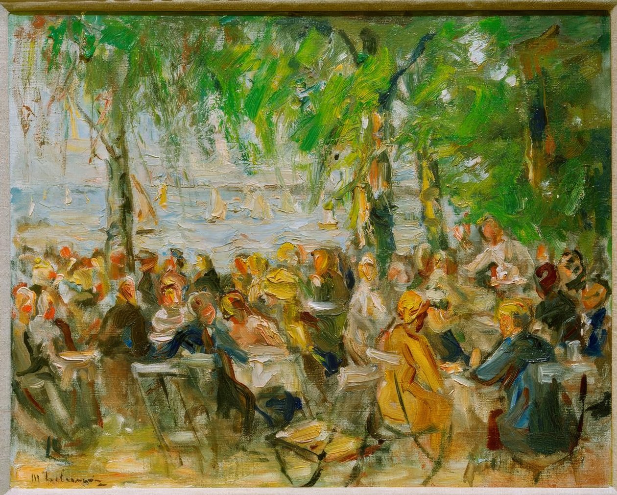 Gartenlokal an der Havel von Max Liebermann