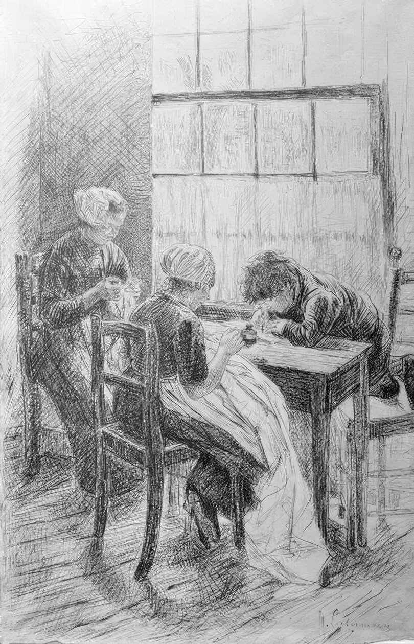 Holländisches Interieur von Max Liebermann