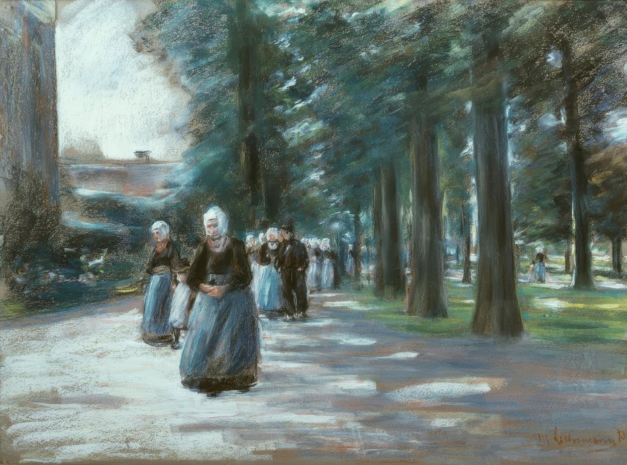 Kirchgang in Laren von Max Liebermann