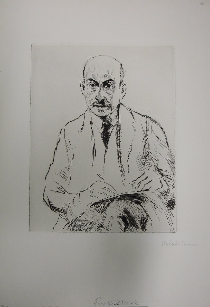 Selbstbildnis als 70-Jähriger von Max Liebermann
