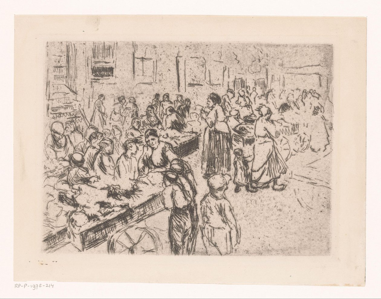 Straßenhandel im alten Judenviertel in Amsterdam von Max Liebermann