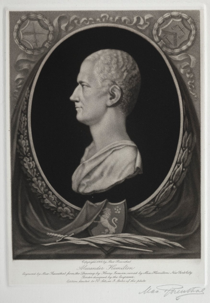 Alexander Hamilton, 1901 von Max Rosenthal